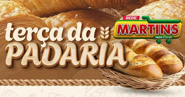 E a Terça da Padaria? Está com tudo em economia no Martinsfácil