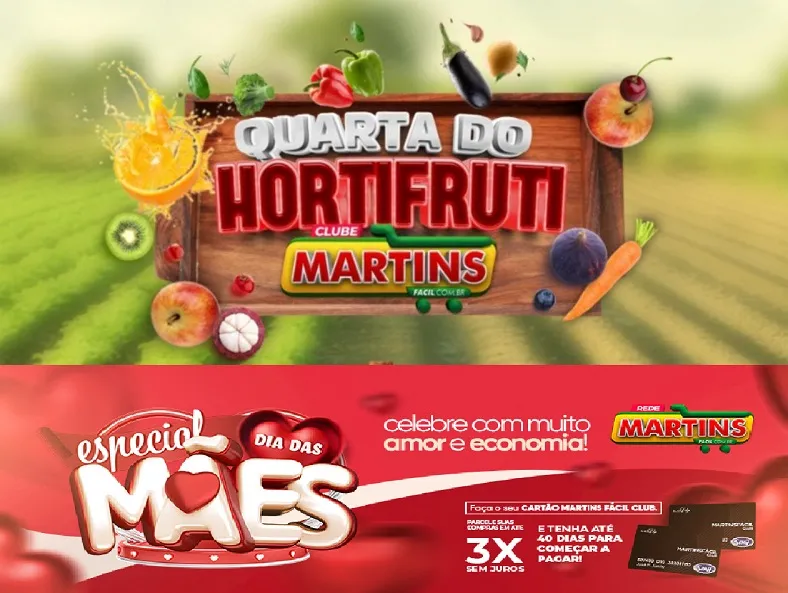 Quarta-feira cheinha de ofertas no Martinsfácil. Aproveite