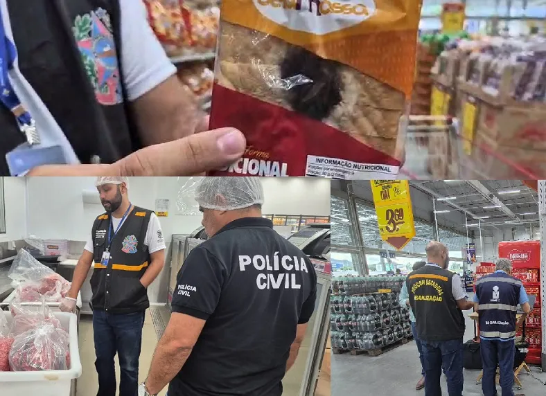 Supermercado: Baratas, mofo, carnes vencidas e mais flagras em 2 estabelecimentos na Serra