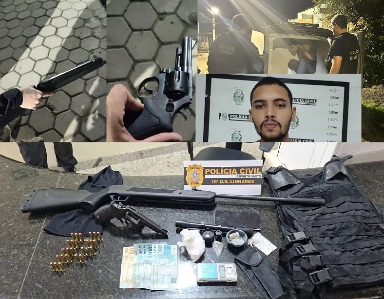 Homem tenta fugir pelo telhado durante ação da PC em Sooretama