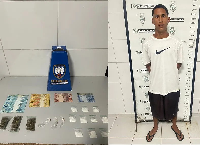 Sooretama: Drogas apreendidas e jovem detido pela PM na Baixada