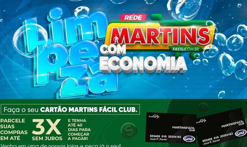 Hoje: Segunda da Limpeza e ca$hback saudável no Martinsfácil