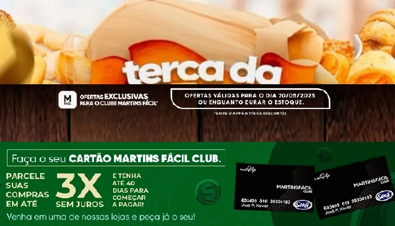 Terça no Martinsfácil: lista imbatível e exclusiva para você