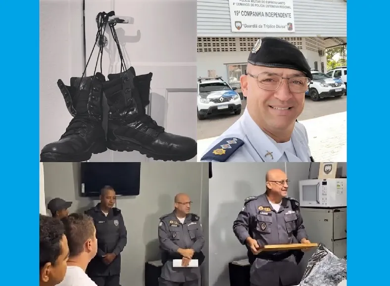 Major emociona ao encerrar carreira na PM do ES: “Chegou a hora...”