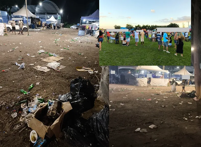 Festa do café em Sooretama: Leitora reclama de lixarada gerada no evento