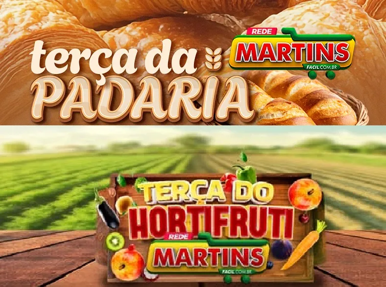 Lista da Terça da Padaria imbatível no Martinsfácil, com dobradinha