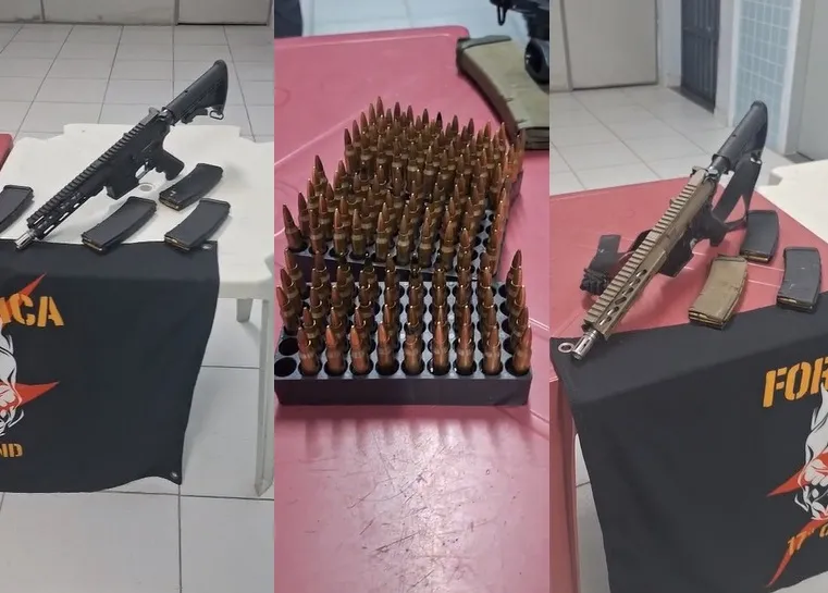 Polícia Militar apreende fuzis calibre 556 em Vila Velha