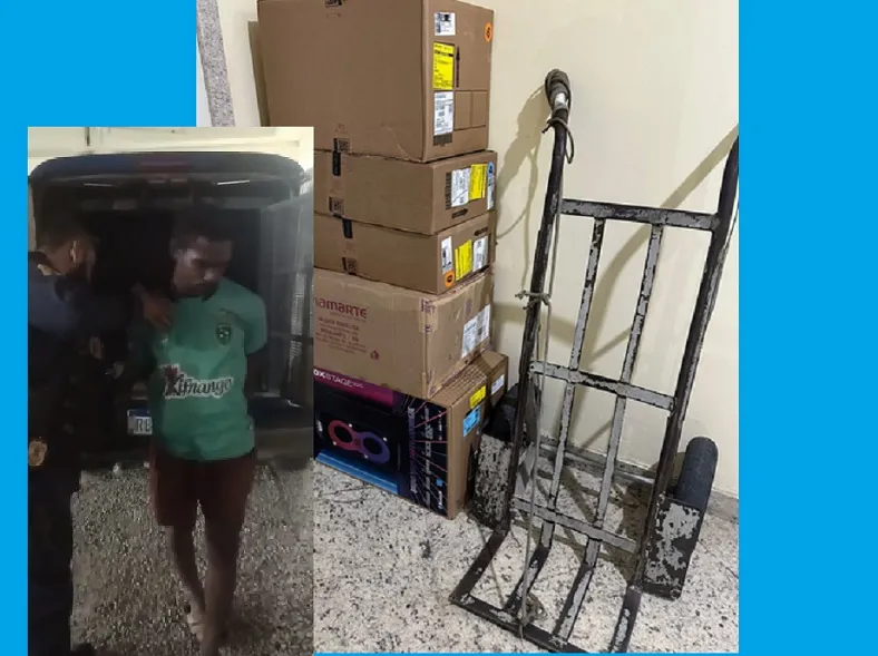 GCM recupera mercadoria furtada no Centro de Linhares. Prejuizo seria de R$10 mil