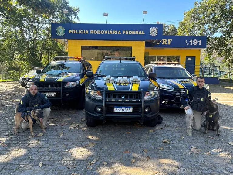 Três ocorrências em menos de duas horas: PRF intercepta haxixe e skunk em Guarapari e Serra