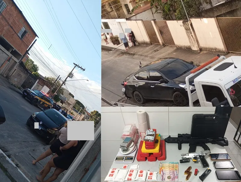 Mais de 5kg de drogas, incluindo cocaína pura, apreendidos em Linhares. Casal levado para a delegacia