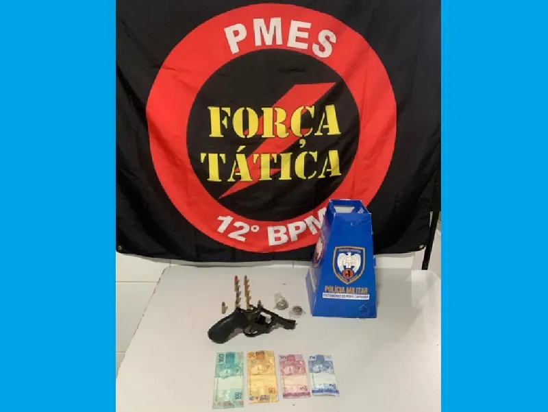 “Tô indo testar”, diz flagrado com revólver no Aviso, Linhares