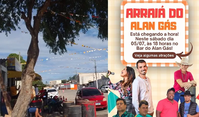 É amanhã, 05: Arraiá do Alan Gás vai “ferver” o sabadão no bairro Aviso, Linhares