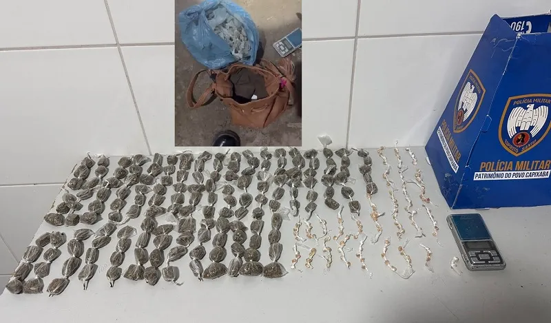 Sooretama: Dupla se desespera ao ver a ROR e deixa centenas de unidades de drogas para trás