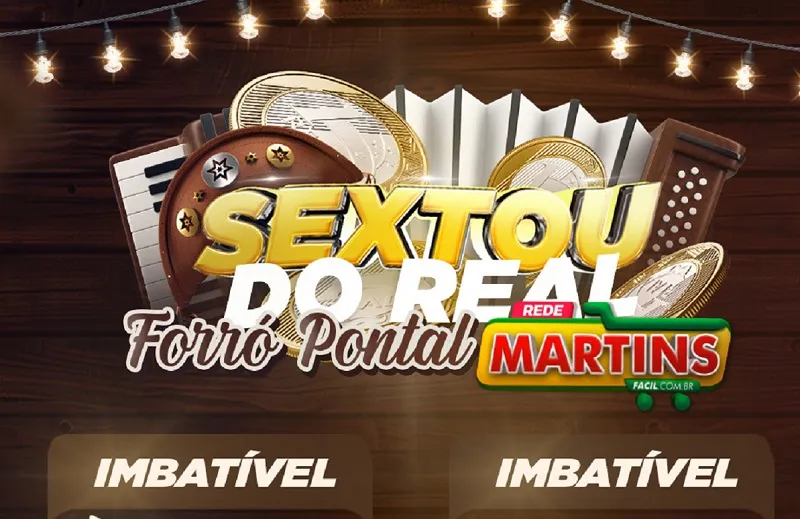 Preços de R$ 1 a R$ 8 no Sextou do Real todinho pra você no Martins 