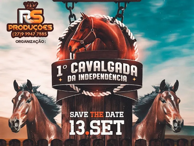 E vem aí, a 1ª Cavalgada da Independência em Linhares. Garanta a sua participação