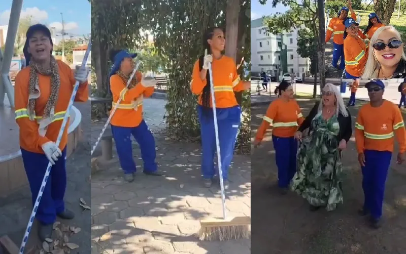 Garis limpam tudo e ainda cantam e sambam em Linhares