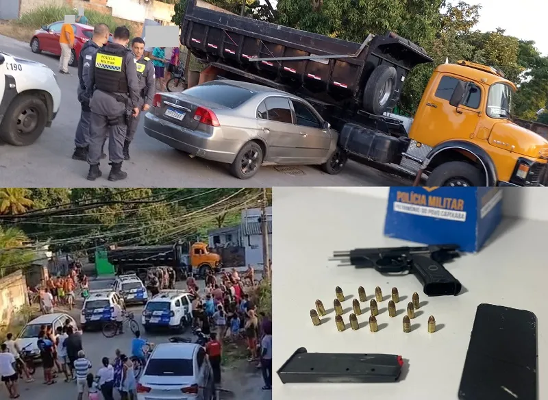 Tiros e detenção após perseguição com acidente no Interlagos, Linhares
