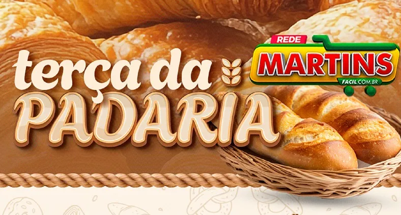 Terça da Padaria cheinha de delícias e economia no Martinsfácil
