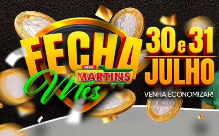 Ofertas fecha mês no Martinsfácil. Ative os descontos agora