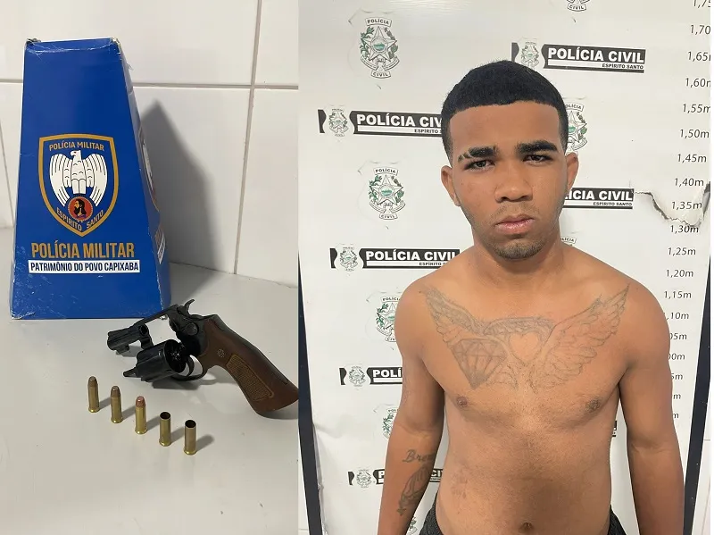 Confronto e detenção em Sooretama. Foram mais de 70 disparos