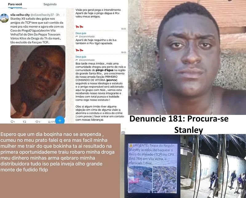 Vejam prints de diálogos de criminosos nos ataques em Vila Velha