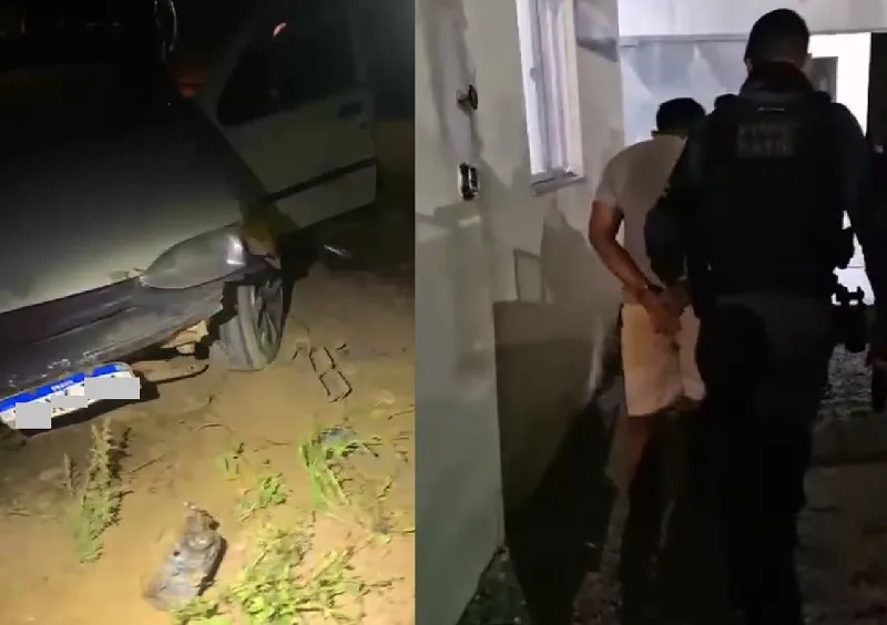 Veículo fura bloqueio e avança contra Força Tática em Linhares