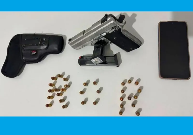 Sooretama: Preso com pistola e menor em moto irregular. O homem usava nome falso