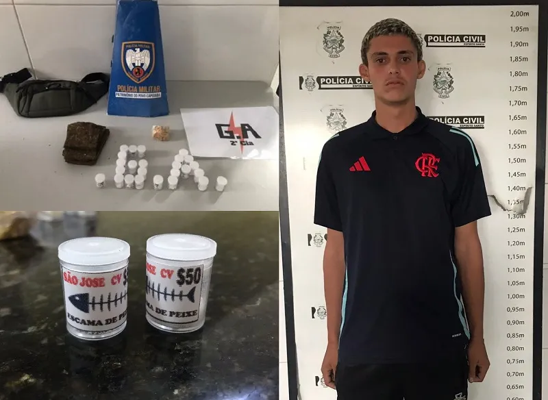 Araçá: Droga com logomarca é apreendida pelo G.A. e suspeito é detido