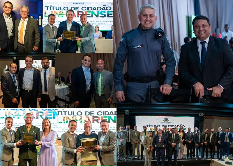 Câmara de Linhares. Listona dos Títulos e Comenda entregues pelos vereadores