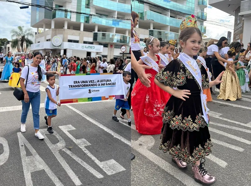 Lindo! A alegria de participar do Desfile Cívico Escolar em Linhares