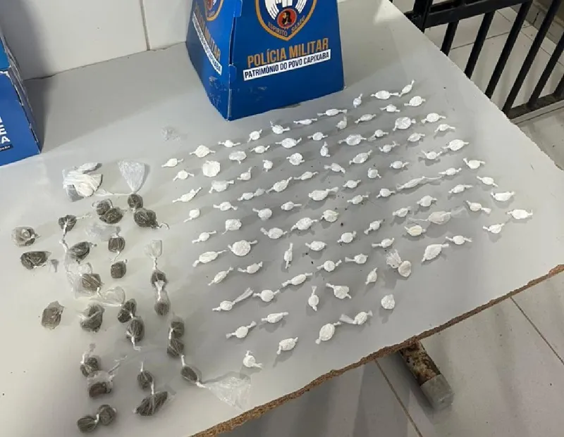 G.A. apreende drogas e menor “arrependido” em Linhares. Porto do Bote é citado