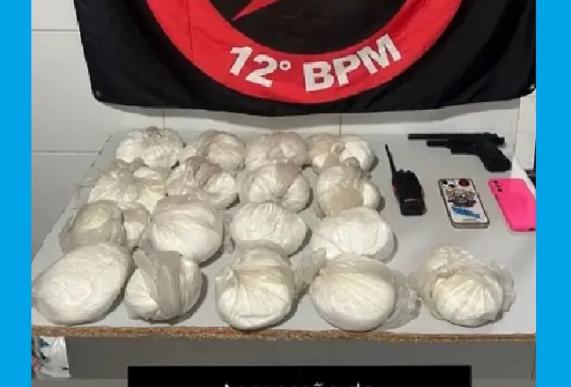 Pó do Aviso: Quase 17kg de cocaína apreendidos pela Força Tática em Linhares. 500 mil de prejú