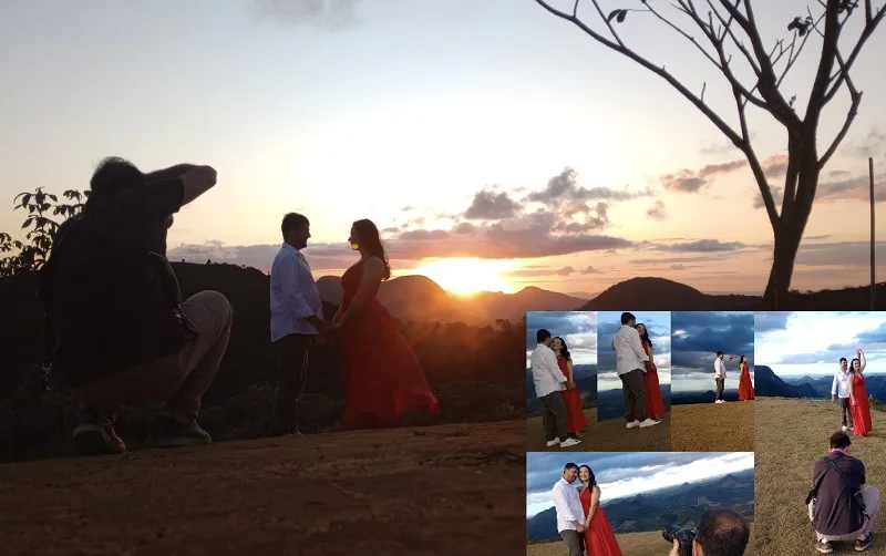 Casal faz sessão de fotos em local deslumbrante, e ela diz: “Nem imaginávamos”