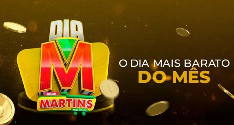 Dia M chegou! Listona para o dia mais barato do mês no Martinsfácil