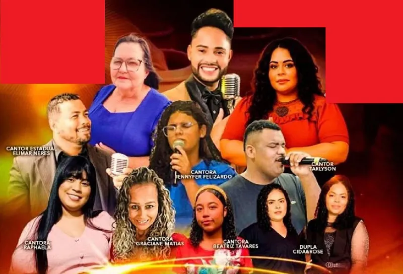 Cantores Matuzalém Eduardo, Mirian Bibiano, Ana Camilletti e outros em encontro gospel em Linhares