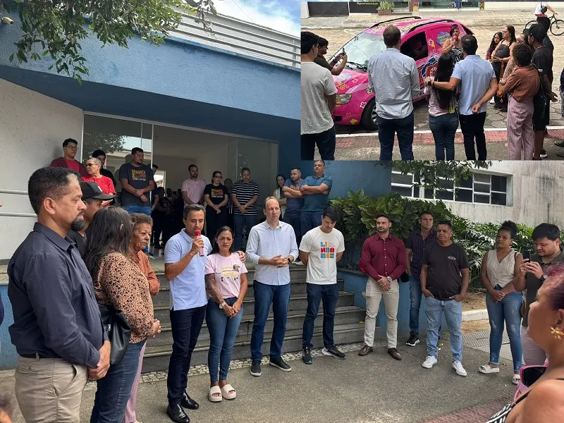 Lágrimas em frente à Prefeitura de Linhares durante homenagem de barraqueiros da Expolinhares 2025