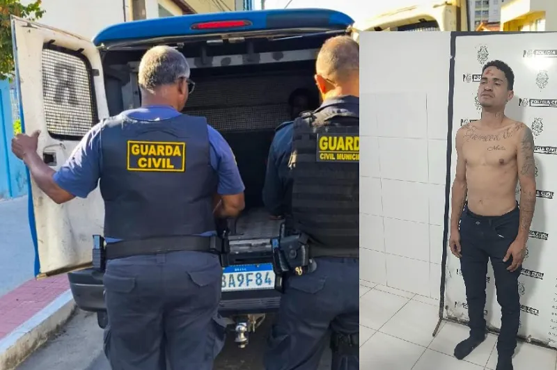 Preso: Agredido no Centro de Linhares estava com mandado em aberto