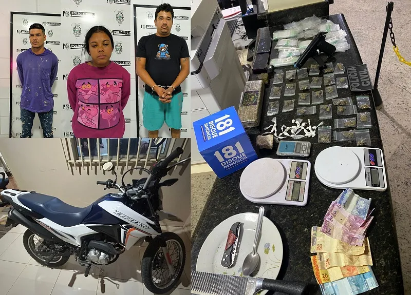 Mulher e dois homens presos em ação da PC e PM num imóvel invadido em Rio Bananal