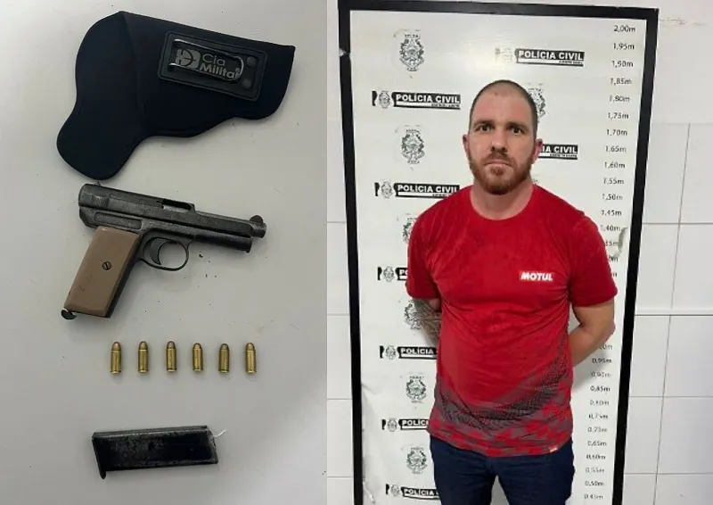 Centro de Linhares: Arma e munições apreendidas e homem detido pelo G.A.