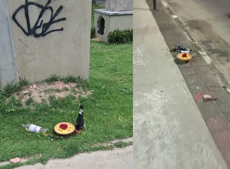 Ritual chama a atenção na praça do Skate Park, Linhares