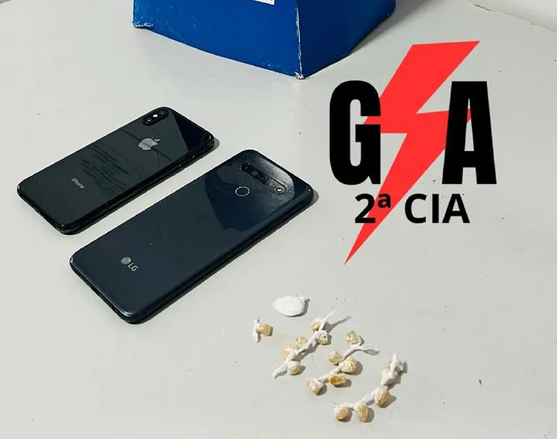 G.A. no encalço: Drogas apreendidas no Araçá, Linhares