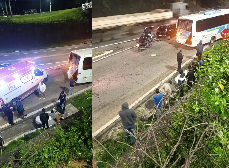 Ônibus é atingido na traseira, e passageiros saem feridos em Linhares