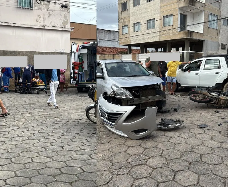 Motociclista gravemente ferido em acidente no Araçá, Linhares