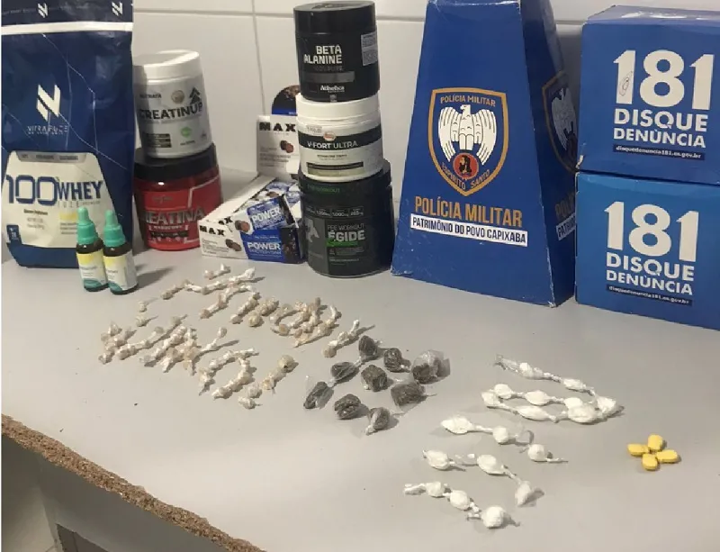 CDI de cabelos em pé: G.A. e K-9 apreendem drogas e produtos furtados em Linhares
