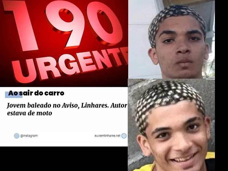 Joabe não resiste e morre no HGL. Foi baleado no Aviso, Linhares