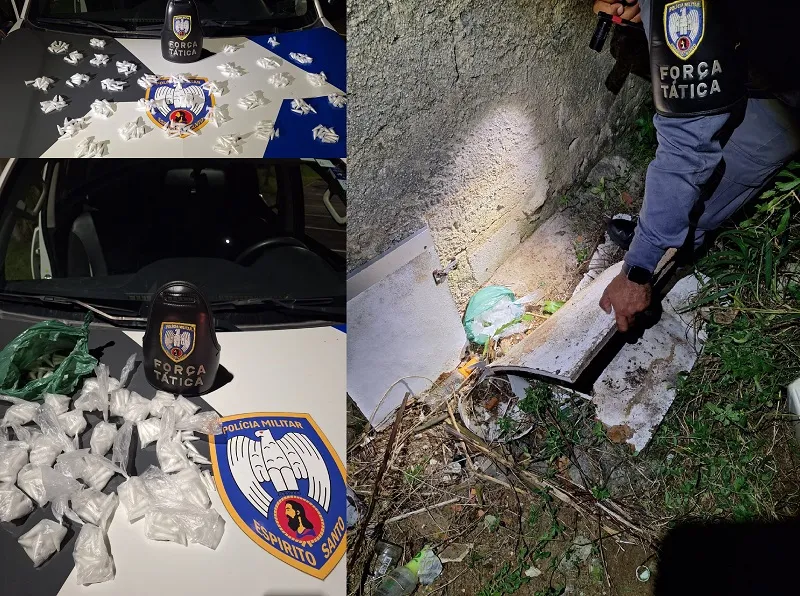 Mais de 300 pinos de cocaína apreendidos no Santa Cruz, Linhares