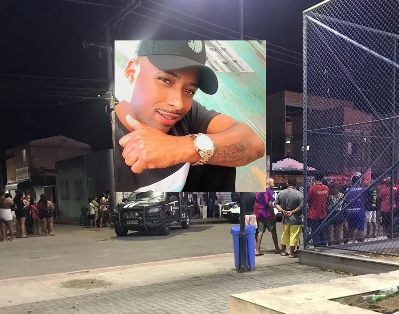 Marlon é morto a tiros no Santa Cruz, Linhares, em frente à pracinha