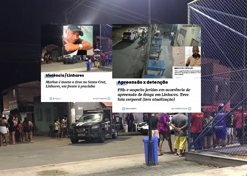 Carro preto: Marlon havia sido detido com drogas dias antes de ser morto em Linhares