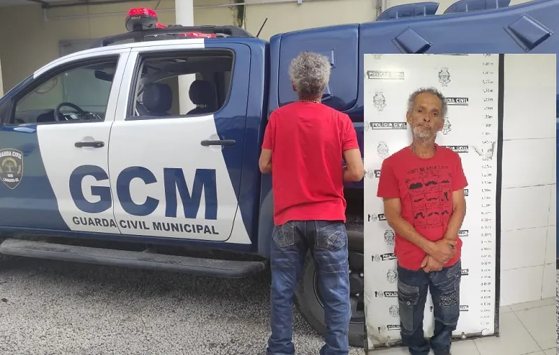 Homem é preso na Praça Nestor Gomes, Linhares. GCM cumpriu mandado