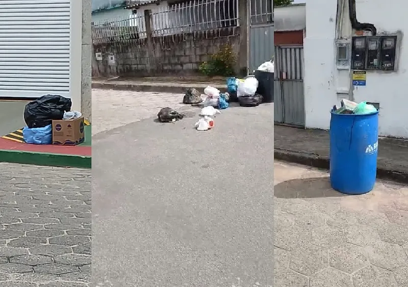 Lixo pelos bairros de Linhares: Deficiência na coleta gera reclamações